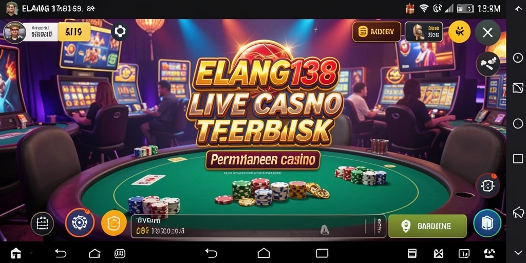 Tampilan utama ELANG138 yang menampilkan gameplay Live Casino yang mendebarkan.
