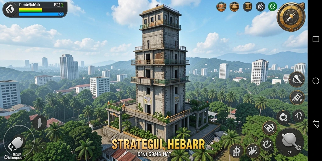 Screenshot F32 menampilkan aksi seru gameplay Tower Defense.