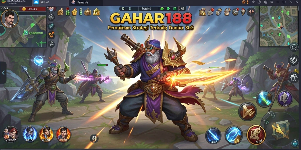 Screenshot GAHAR188 menampilkan aksi pertempuran strategis yang mendebarkan.