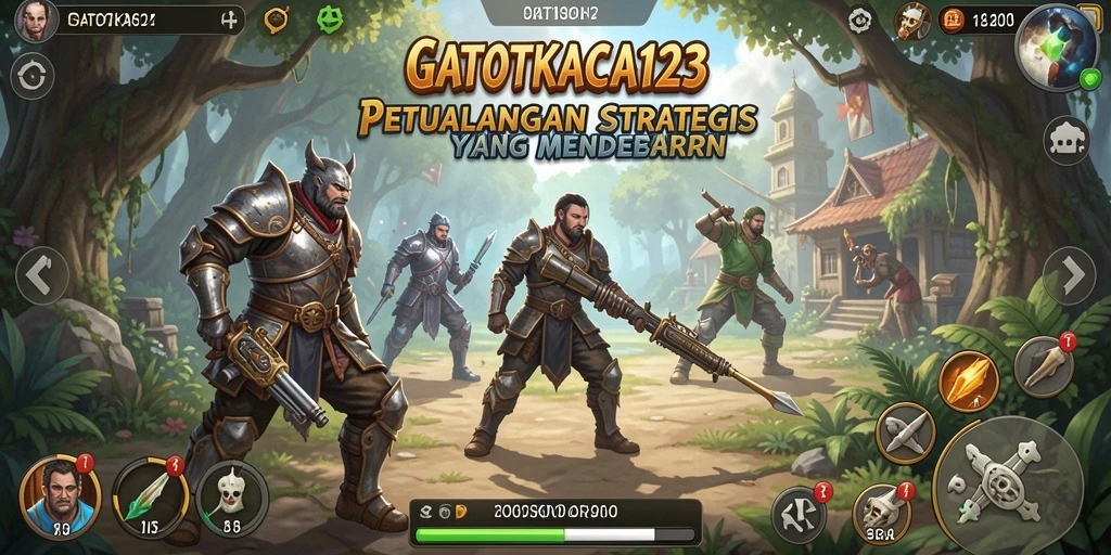 Tampilan gameplay GATOTKACA123 yang menawan dan strategis.