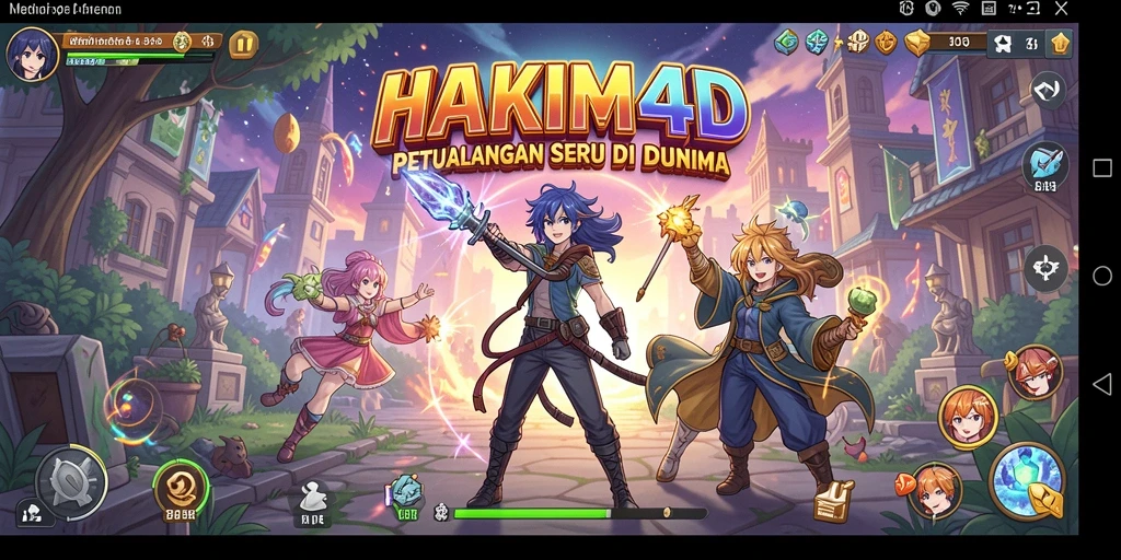 Screenshot gameplay HAKIM4D menampilkan karakter Anime yang menarik dalam petualangan seru.