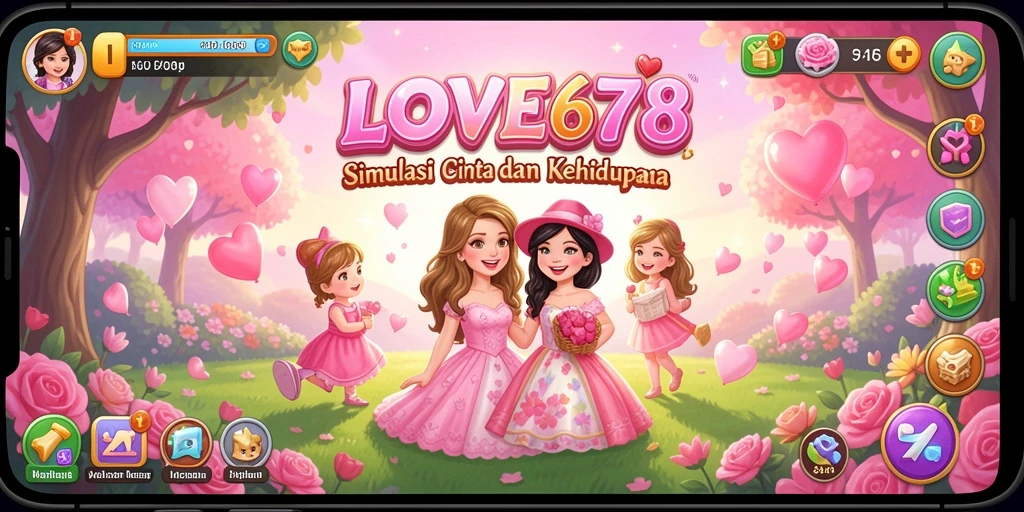 Tampilan gameplay LOVE678 yang menarik dengan interaksi karakter.
