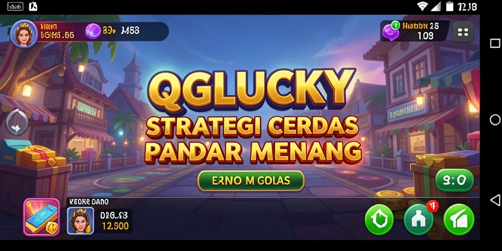 Gameplay QGLUCKY yang strategis dan menegangkan.