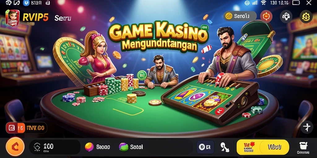 Tampilan gameplay Kasino yang memukau dan interaktif.