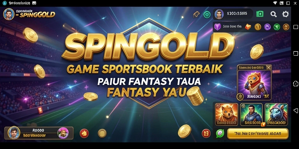 Tampilan gameplay SPINGOLD yang dinamis dan menegangkan.