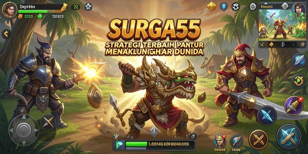 Tampilan gameplay SURGA55 yang menampilkan strategi menakjubkan.