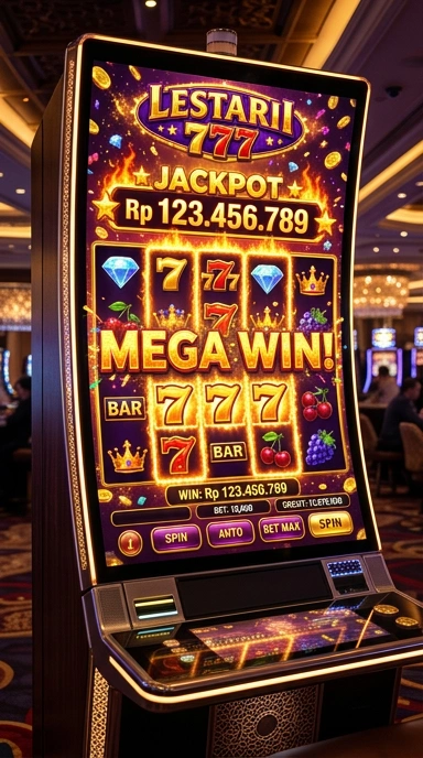 Screenshot aplikasi yang menunjukkan berbagai kategori di lestari777.